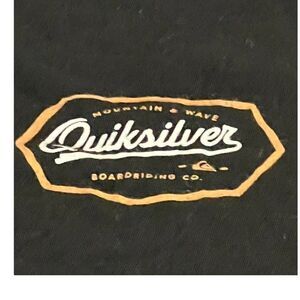 Quicksilver Boardriding Company shirt Black Short Sleeve Medium Soft Cotton